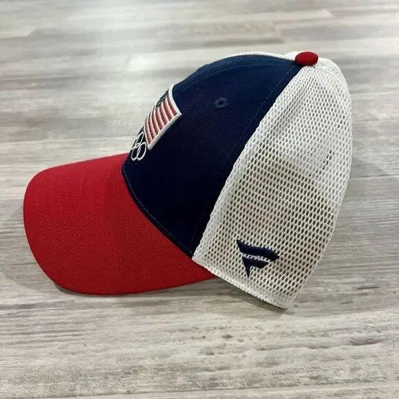 NWT FANATICS TEAM USA SNAPBACK CAP TRUCKER FLAG OLYMPICS TRUCKER MESH - Picture 2 of 6